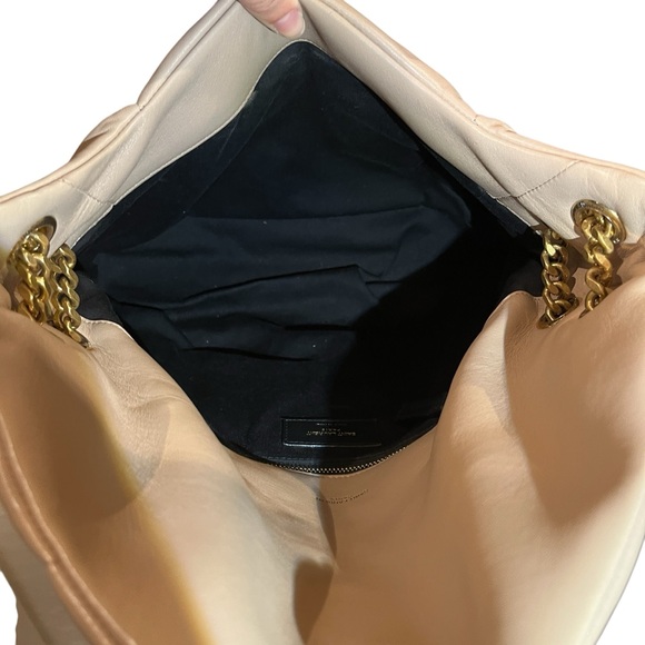 Saint Laurent YSL Lou Medium Quilted Puffer Flap Front Shoulder Bag - Picture 8 of 10